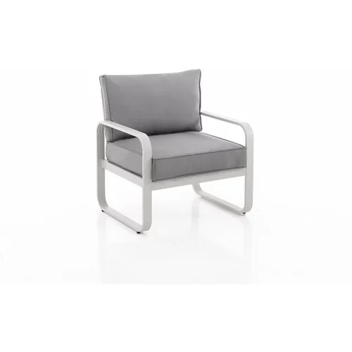 Tomasucci Svetlo siv kovinski vrtni fotelj –