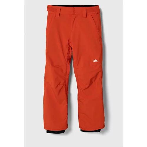 Quiksilver Otroške smučarske hlače ESTATE YTH PT SNPT oranžna barva