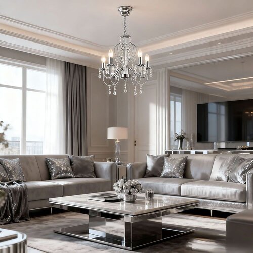 Toolight Elegantni Luster EBT008-5CP CHROME Slike