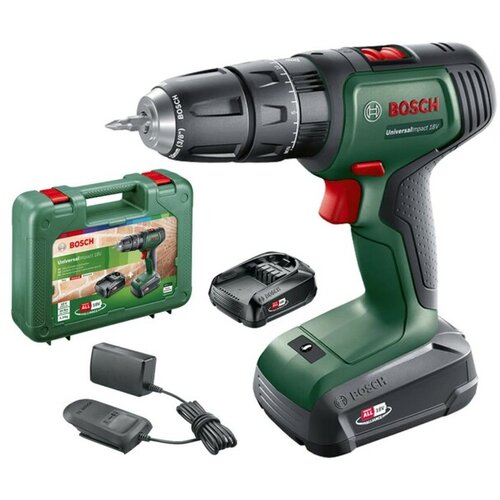 Bosch UniversalImpact 18V -akumulatorski čekić uklj. 2 akumulatora, uklj. punjač, uklj. kofer Cijene