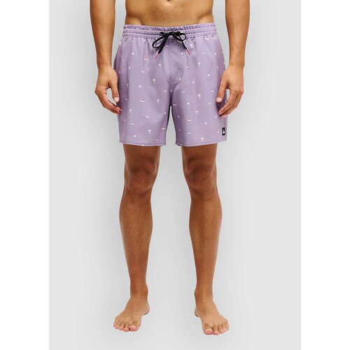 Quiksilver Stretch Printed Volley 16 Boardshorts purple ash beach daze Cene