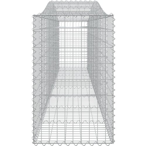  Lučne gabionske ko&amp;scaron;are 10 kom 400x50x80/100cm pocinčano željezo Slike