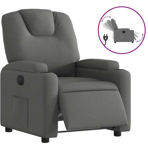 Maison Chic Električni naslanjač - Relax naslanjač temno sivo blago, (22062686) Cene