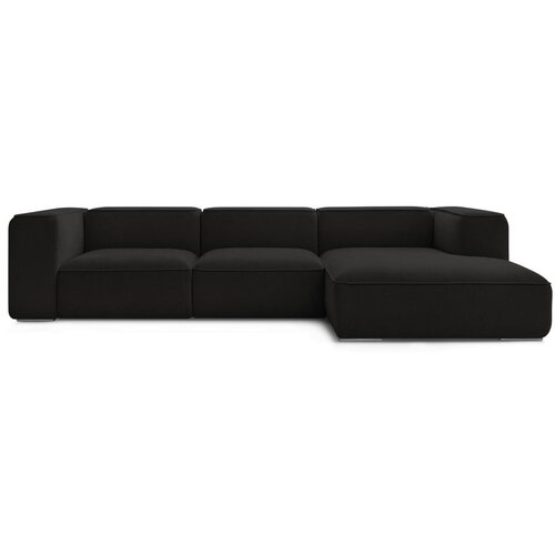 Bobochic Paris Crna kutna garnitura od boucl&amp;eacute; tkanine (s desnim kutom) Zephyr &amp;ndash; Slike