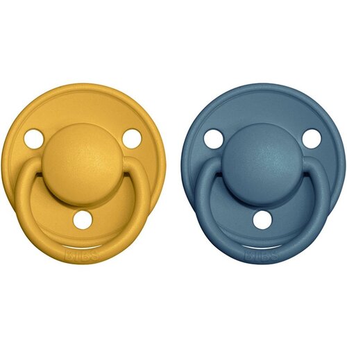 Bibs De Lux Natural Rubber Size 2: 6+ months duda Mustard / Petrol 2 kom Cijene