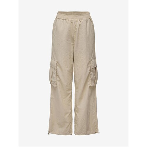 Only Beige Ladies Rustle Trousers with Pockets Karin - Ladies Slike