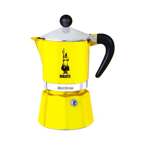 Bialetti Talijanska Moka za Kavu Bialetti Rainbow Rumena Metal Aluminij 300 ml 6 Šalice Cijene