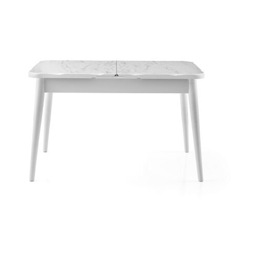 Hanah home Crea - 2942 White Extendable Dining Table Slike