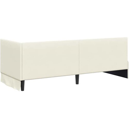  Kutni okvir kreveta s uzglavljem Krema 80 cm x 200 cm Bar&amp;scaron;un Slike