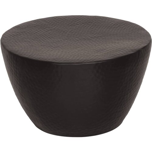 vidaXL Klubska mizica iz kovanega aluminija Ø 50x30 cm črna Cene