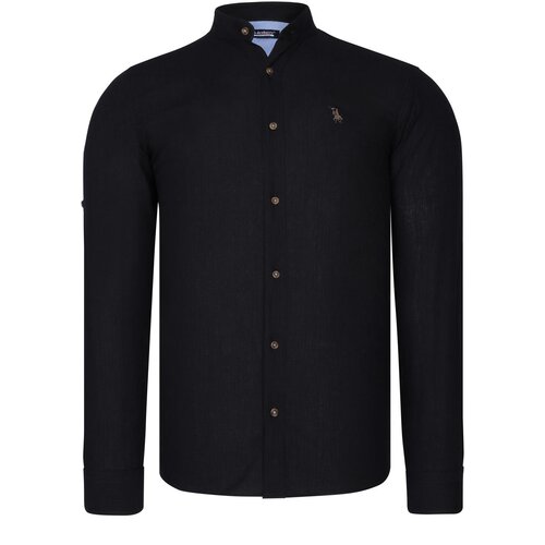 Dewberry G784 HAKIM COLLAR MEN&amp;#039;S SHIRT-BLACK Slike