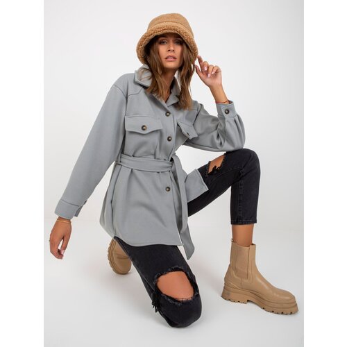 City Donna Coat-EM-PL-2939-1.59P-grey Cene