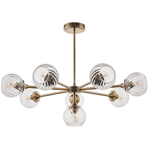  Endon 103172 - Luster na štapu ALLEGRA 8xE14/7W/230V mesing/prozirno Cene