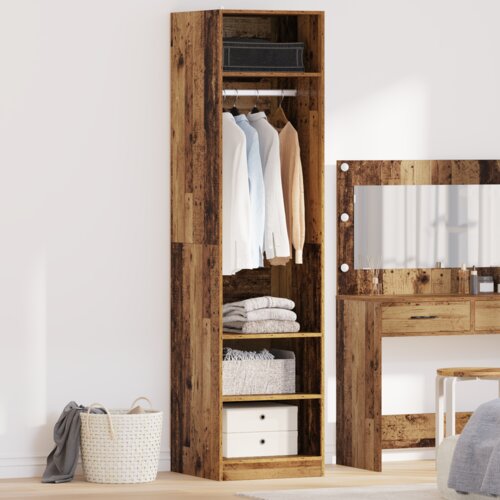 vidaXL Garderobna omara Star les 50 x 50 x 200 cm Konstruiran les Cene