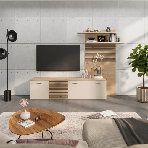 Modern Living Dnevni Regal Free, Barva Hrasta, Ka&amp;scaron;mir Slike