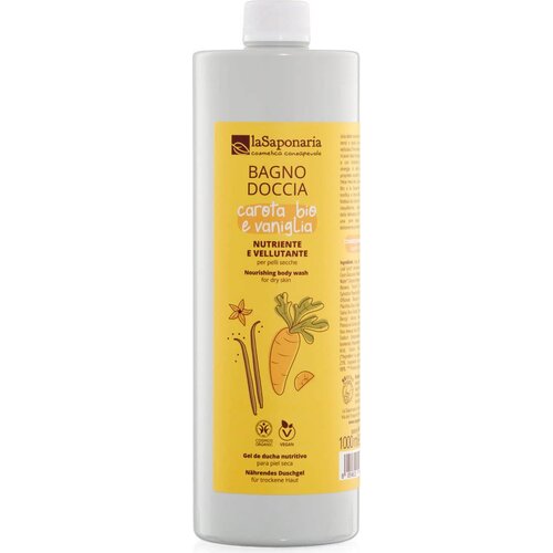 La Saponaria Dolce Schiuma - gel za tu&amp;scaron;iranje vanilija in korenček - 1 l Slike