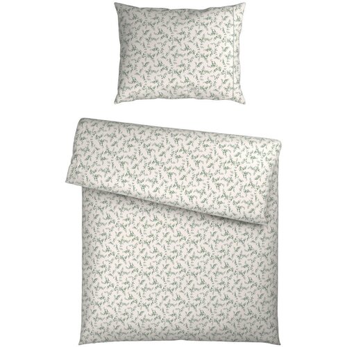 Esposa POSTELJNINA Mavie 140/200 cm saten zelena Slike