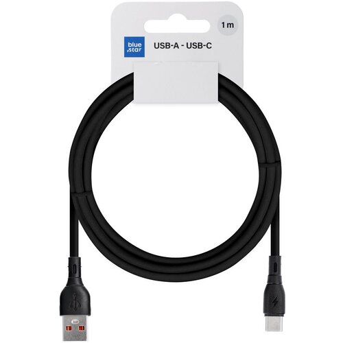 Blue Star eco kabl 3A usb a na type c PJ68-25-3 1m crni Cene