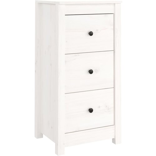 Maison Chic Komoda - Predalnik bela 40x35x80 cm trdna borovina, (21716320) Cene