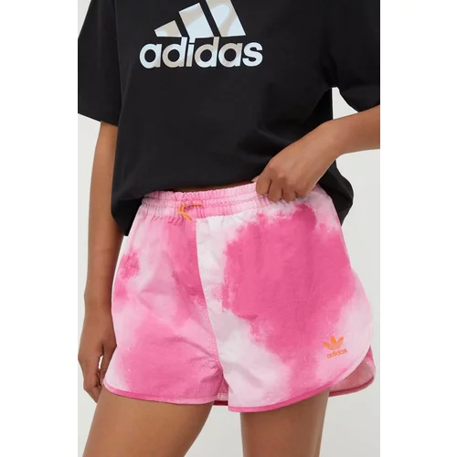 Adidas Kratke hlače ženski, roza barva