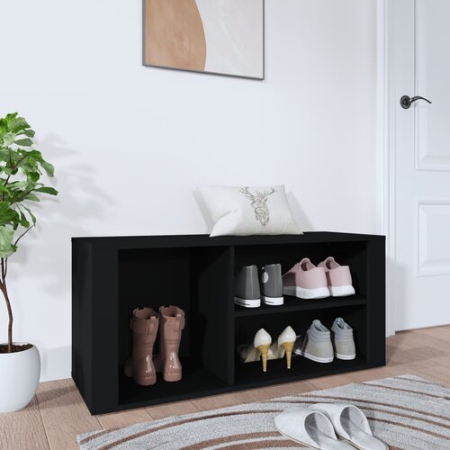 vidaXL Ormarić za cipele crni 100 x 35 x 45 cm od konstruiranog drva Cijene
