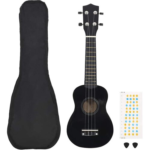  Set dječjeg ukulelea Soprano s torbom crni 23 " Cijene