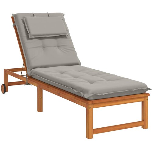  Jastučić za ležaljku GEMERT 100% poliester Siva 190 x 50 x 9 cm Slike