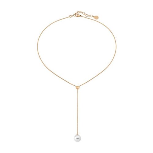 Majorica Ženska aura bela biserna gold srebrna ogrlica 10 mm ( 15727.01.b n42.000.1 ) Cene