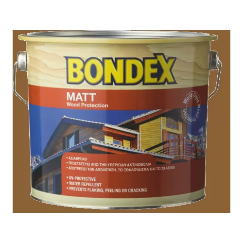 BONDEX Tankoslojna lazura za les Matt (barva: tikovina; 2,5 l)