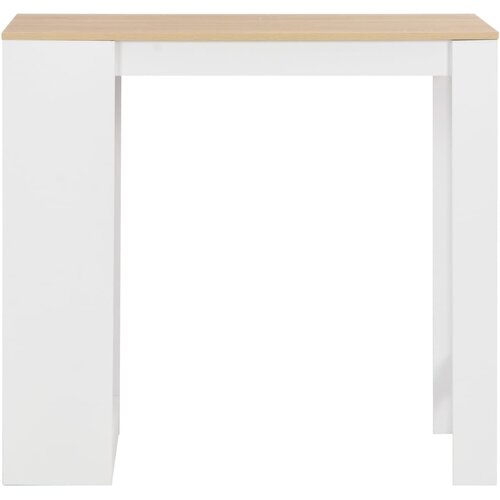  Barski stol s policom bijeli 110 x 50 x 103 cm Slike