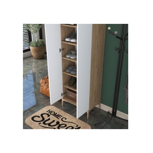 Woody Fashion Ormarić za cipele 60x198,6x37,5cm Orah Slike