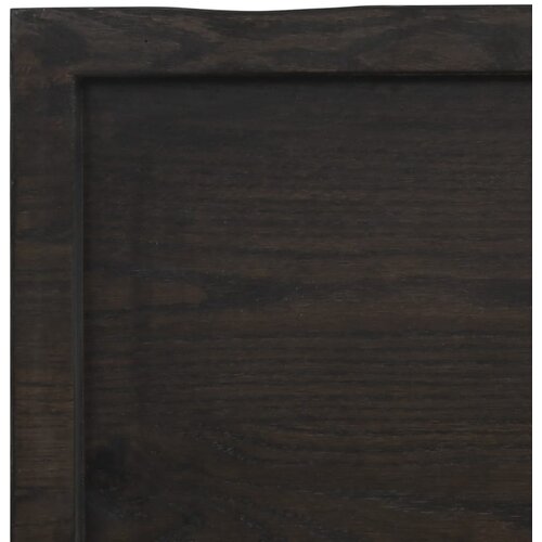  Kupaonska radna ploča tamnosmeđa 60x60x(2-6) cm masivno drvo Slike