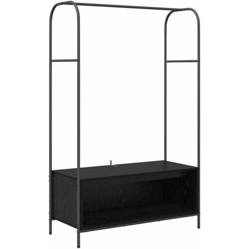 vidaXL Stojalo za oblačila Črna 100 x 44 x 160 cm Konstruiran les, (5000044791) Cene