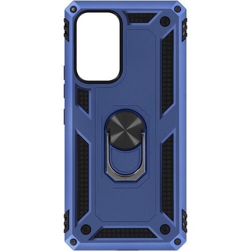 AVIZAR Trden ovitek iz dveh materialov za Samsung Galaxy A53 5G s podpornim obrocem - polnocno modra, (20631783) Cene