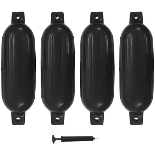 Bokobrani za brod 4 kom crni 58,5 x 16,5 cm PVC Cene