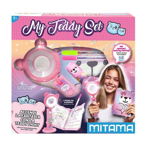 MITAMA Lampa sveska i 2 gel olovke set MY TEDDY 63938 Slike