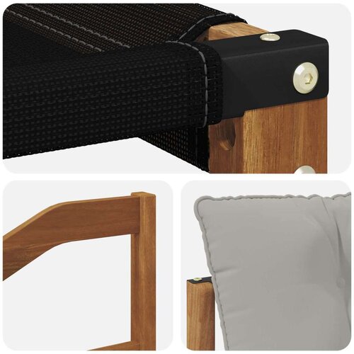  Set vanjskih sofa Čvrsto drvo akacije i Textilene Slike