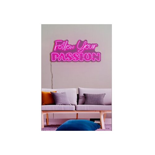 WALLXPERT dekorativna plastična led rasveta follow your passion pink Slike