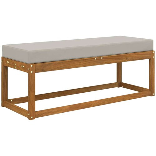  Jastuk za sjedalo Sivi 115 x 40 x 8 cm 100% poliester - Sivi 115 x 40 cm Slike