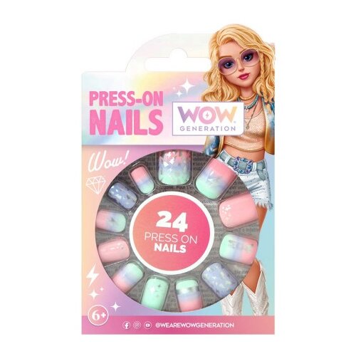 Wow Generation: 24-delni set samolepilnih umetnih nohtov Cene