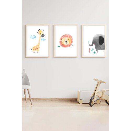 Wallity Uokvirena slika Huhu150, 35x50 cm, 3 dijela Cene