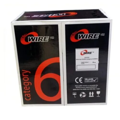 Owire LAN SFTP kabl Cat6 Solid/CCA/0,56mm/Plavi/305m Cene