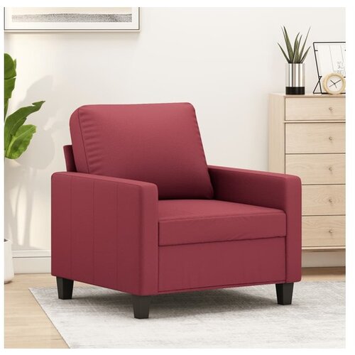 vidaXL Fotelj vinsko rdeč 60 cm umetno usnje Cene