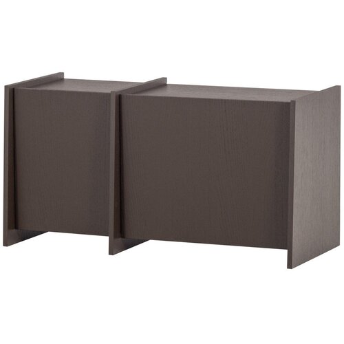WOOOD Tamno smeđa TV komoda u dekoru jasena 102x53x44 cm Brock &ndash; Cijene