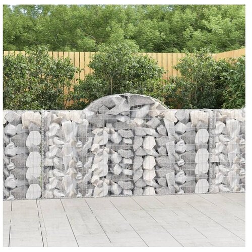  Obokane gabion ko&scaron;are 4 kosi 200x30x100/120 cm pocinkano železo Cene