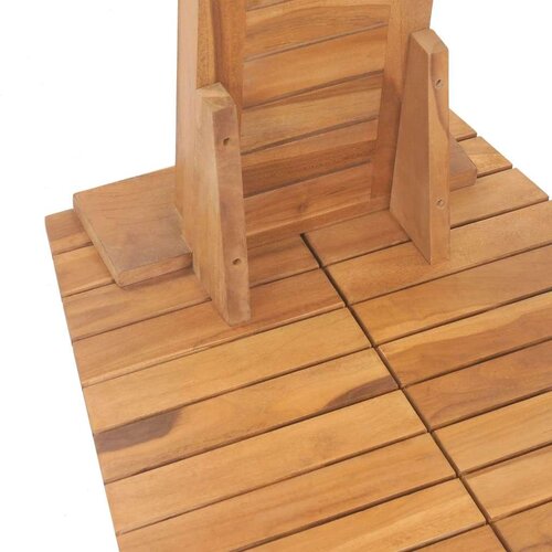 VidaXL Vrtni tu&amp;scaron; od masivne tikovine 70 x 75 x 204 cm Slike