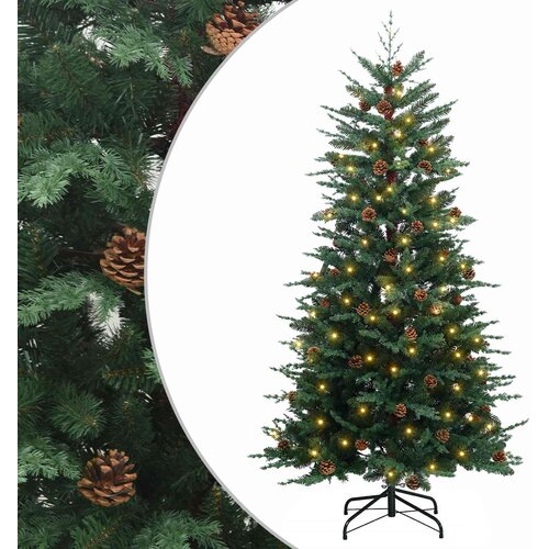  Umjetno božićno drvce s nogom 150 cm 150 LED lampica Slike