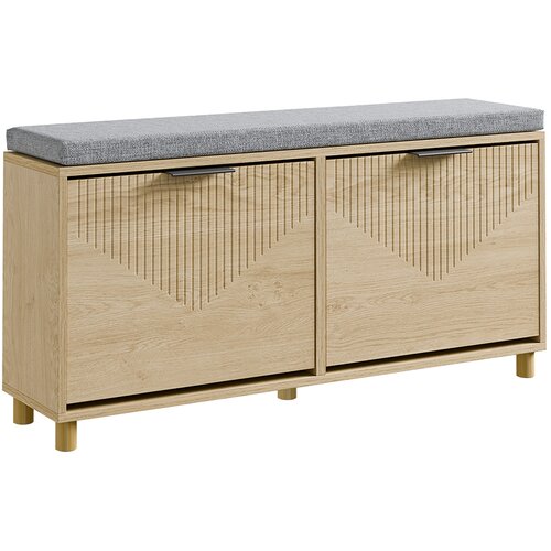SoBuy Polica za čevlje z 2 vrati 100x24x50cm Sodobno FSR211-N, (5000197873) Cene