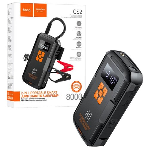 Hoco. univerzalna mobilna baterija, pumpa/starter za automobil, 48573/ QS2 Slike