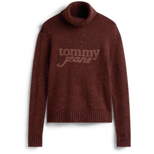 Tommy Jeans Pulover rjava / čokolada Slike